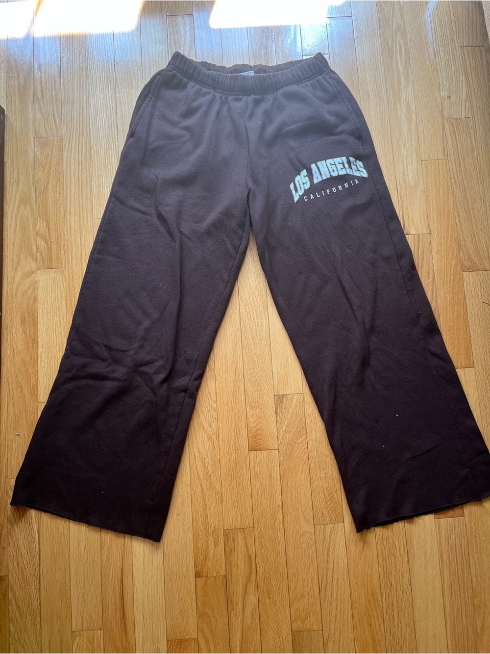 Wide Leg Brown 'Los Angeles' Sweatpants